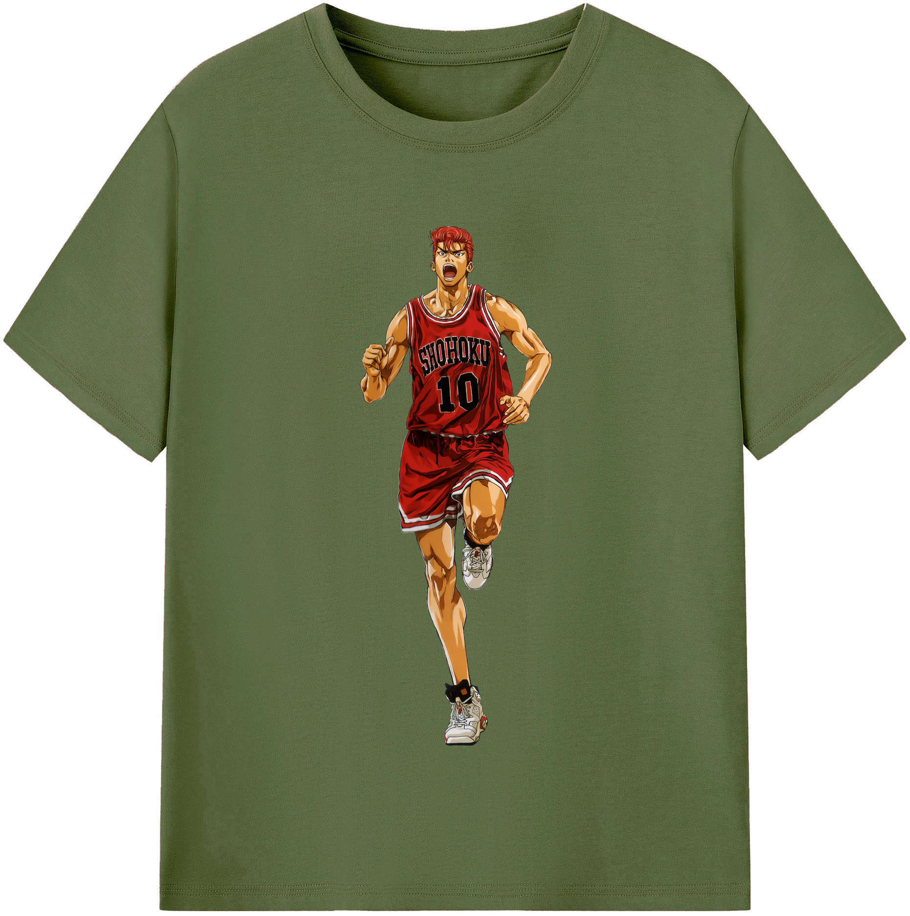 SLAM DUNK／スラムダンク 綿100％半袖Tシャツ（フロントプリント）